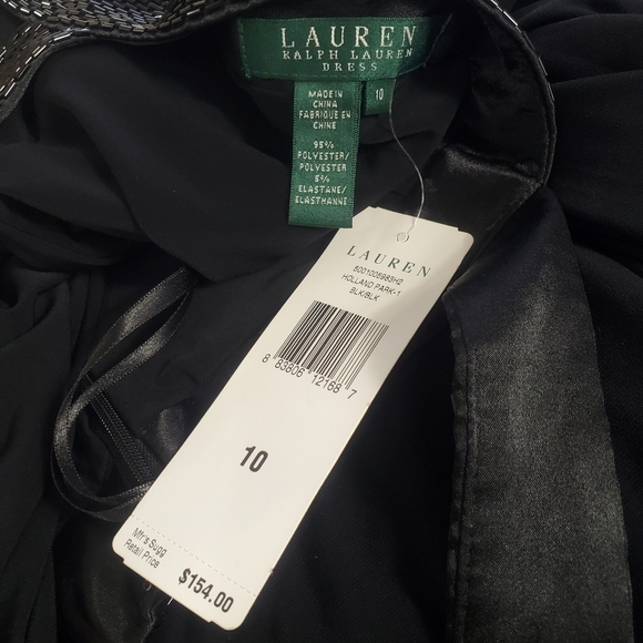 Lauren Ralph Lauren Holland Park Women's Size 10 Sleeveless Beaded Dress New - Picture 4 of 5